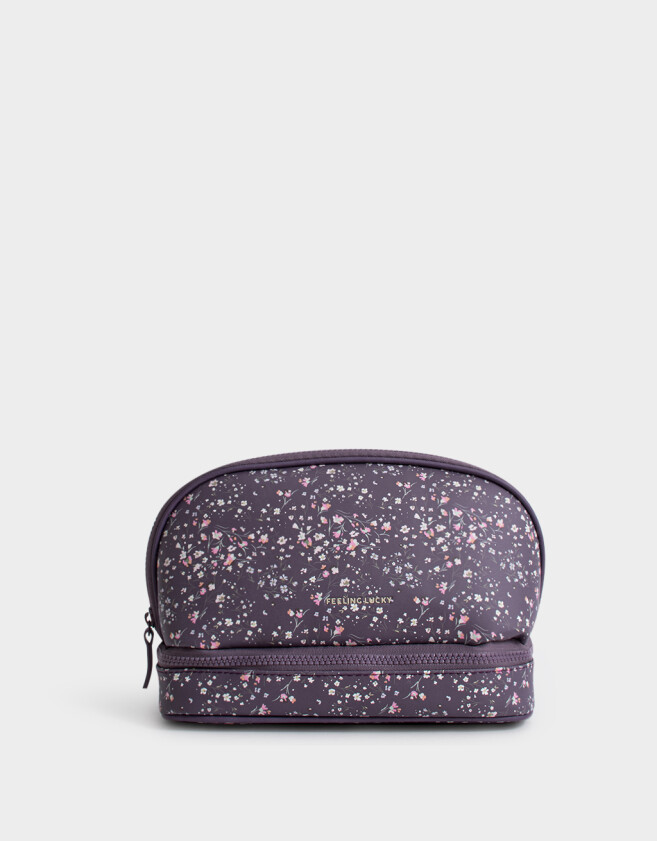 Porta Cosméticos Portacosméticos Estampado - Violeta Lavanda