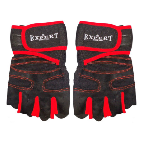Guantes Pesas Mancuernas Neopreno Cuero Expert Gym Multicolor