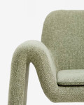 Butaca Melvia de chenilla verde
