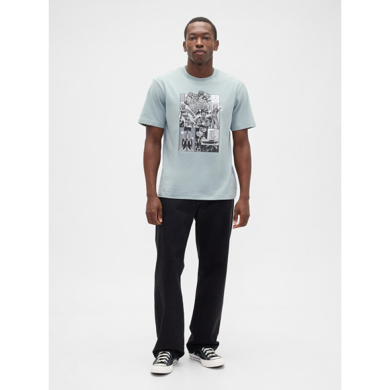 V-FRCH MVL FANTASTIC FOUR TEE ICEBERG GREEN 16-5808