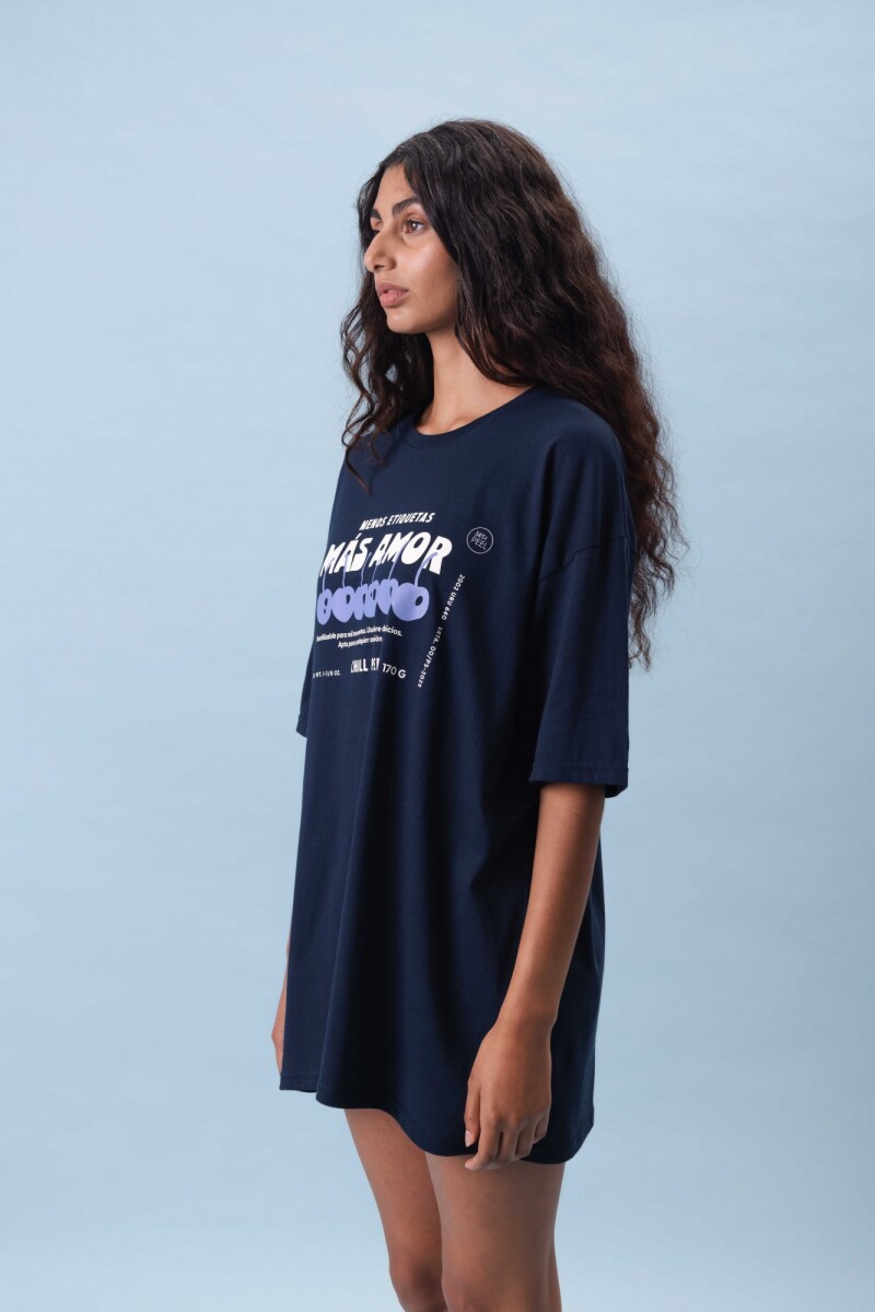 Remera Más Amor Azul