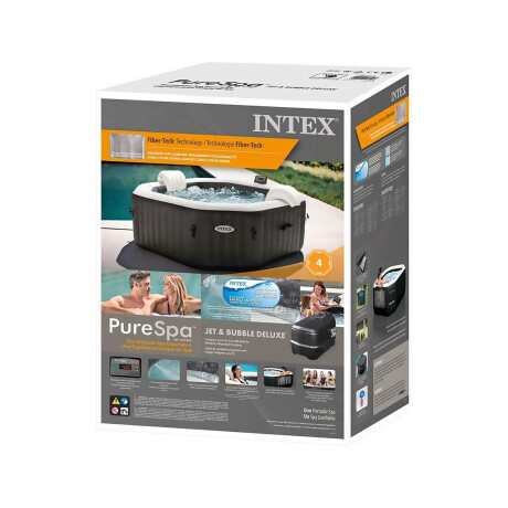 Intex Bañera Hidromasaje Deluxe Burbujas 6 Personas Inx028462