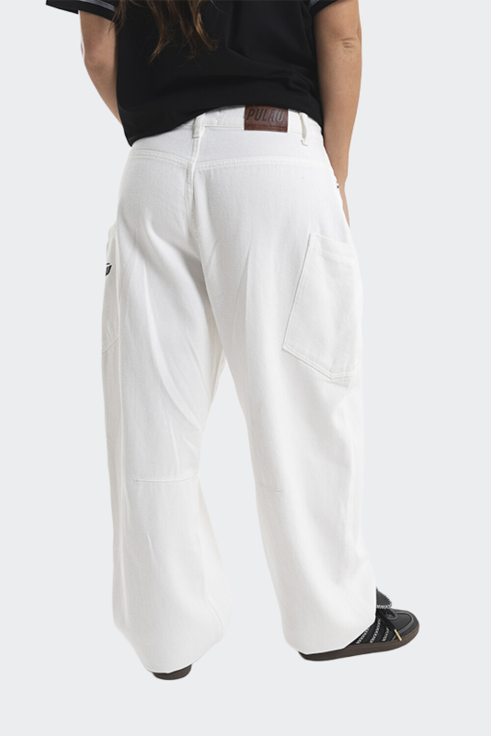 Pantalón Pulau Denim Baggy Blanco
