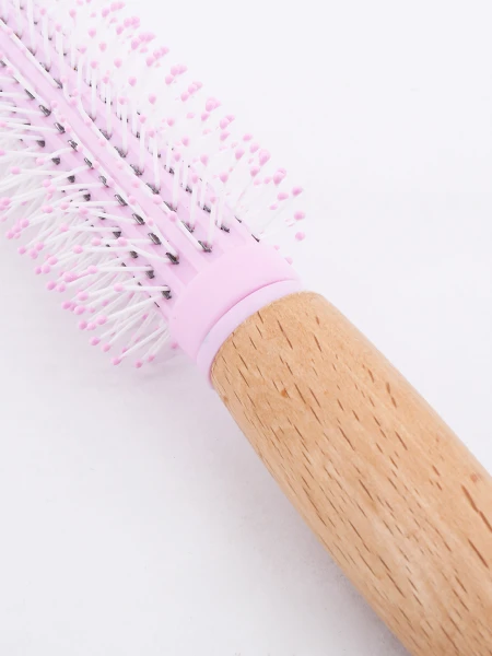 CEPILLO REDONDO WOOD ROSADO