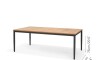Mesa Aluminio y Teca - Topacio 201x90cm Mesa Aluminio y Teca - Topacio 201x90cm