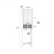 Mueble para baño sobre inodoro con 2 Puertas y 2 estantes Blanco