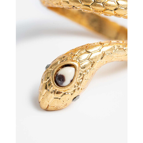 Anillo Grande Snake Dorado Oro Amarillo