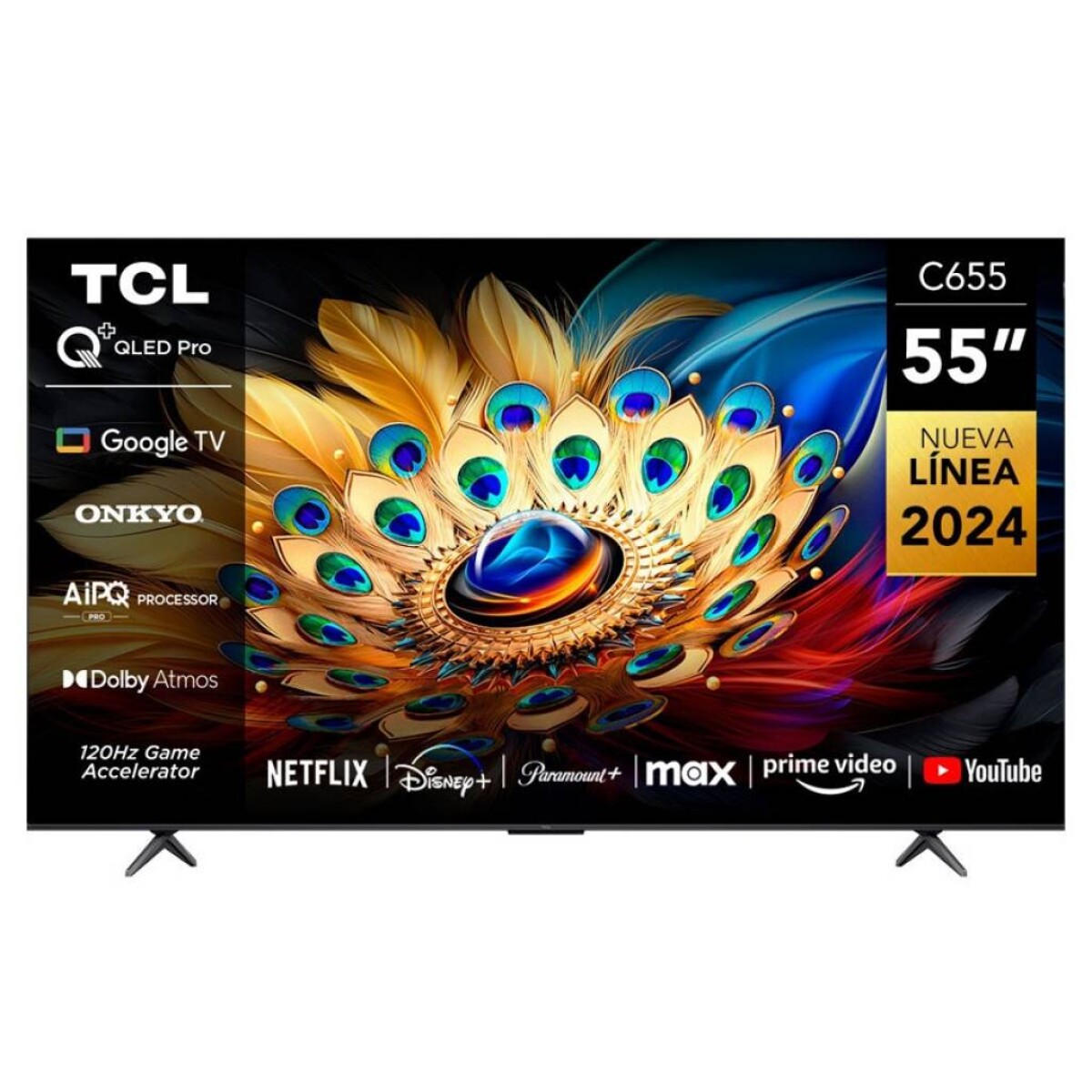 TELEVISOR TCL QLED UHD 4K 55" 55C655 