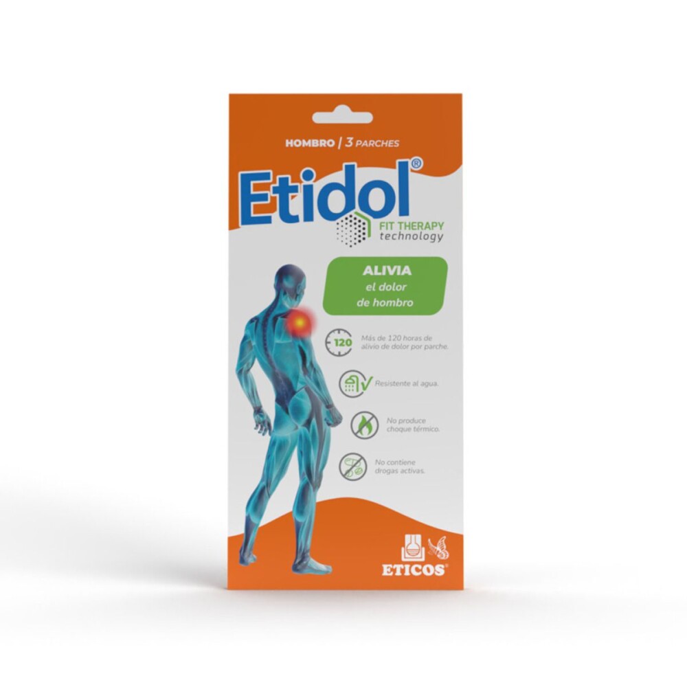 ETIDOL FIT THERAPY HOMBRO X 3 PARCHES única
