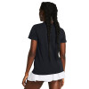 Remera Under Armour Rival Core SS-BLK de Mujer - 1383648-001 Negro-blanco