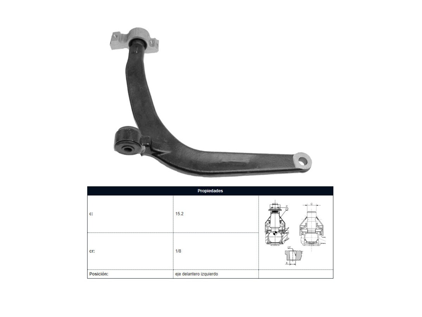 Parilla De Suspension Delantera Peug 406 95-25 Izq 