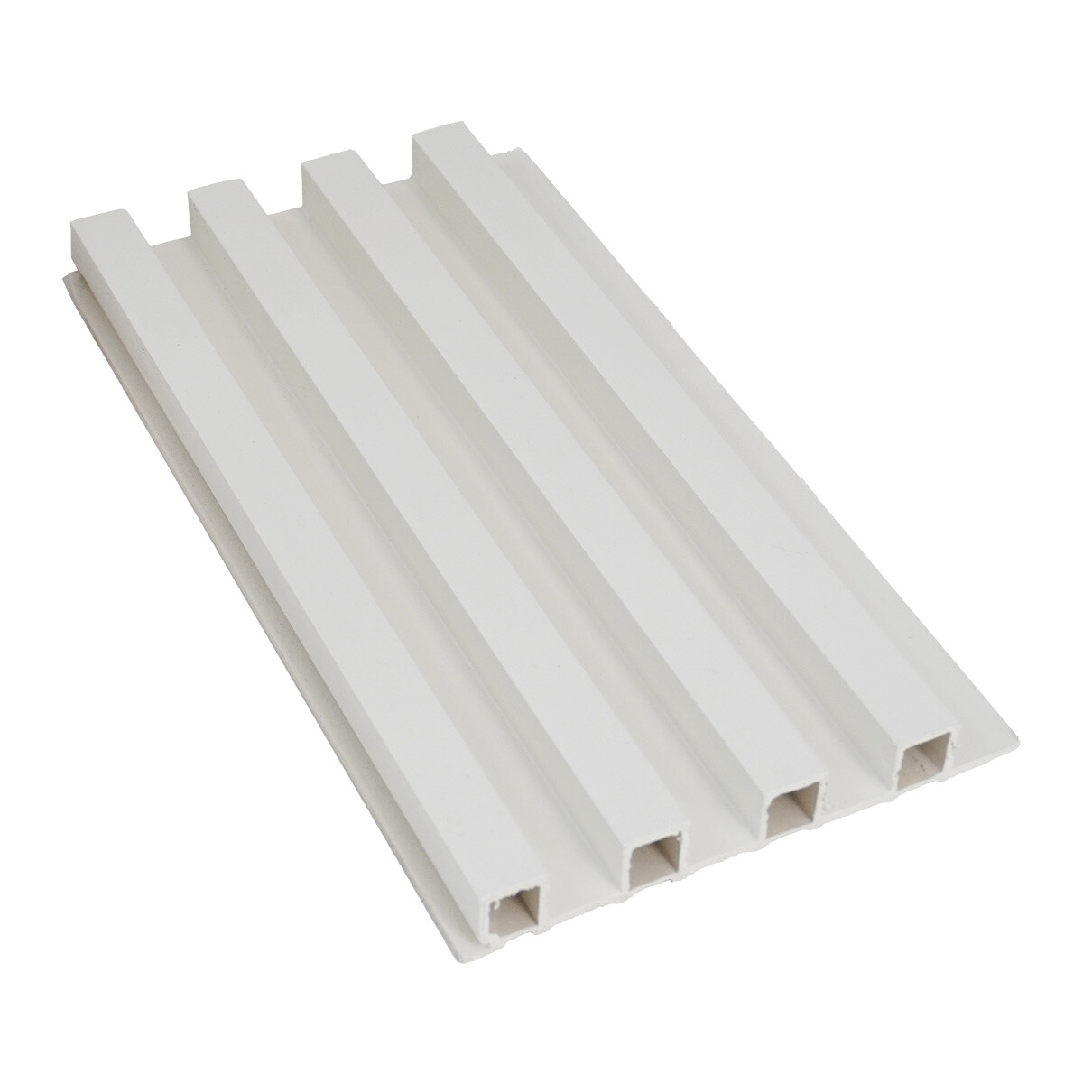 Revestimiento Wpc Interior Habitare Modelo White 85030-02b2 / 2900x160x24mm 