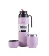 Kit Termo Manija Rigida + Mate Con Tapa Lila