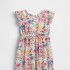 SL KEY FLORAL SMOCK RFL DRESS IVORY FROST FLORAL
