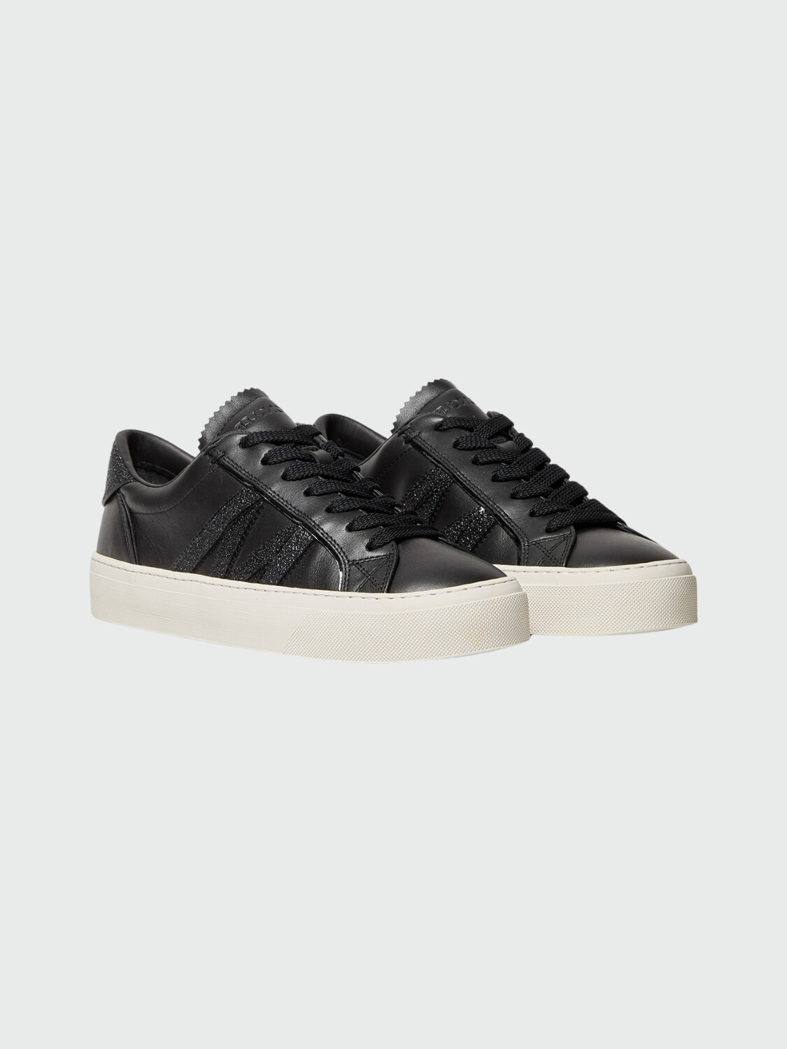 MONCLER - Zapatillas de piel Monaco2 Negro
