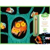 DJ0004 Tarjetas Para Rascar Y Descubrir X5 Un. 21x28 Cm Djeco - Aves