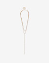 Collares Largos Strass Collar Largo De Strass - Dorado