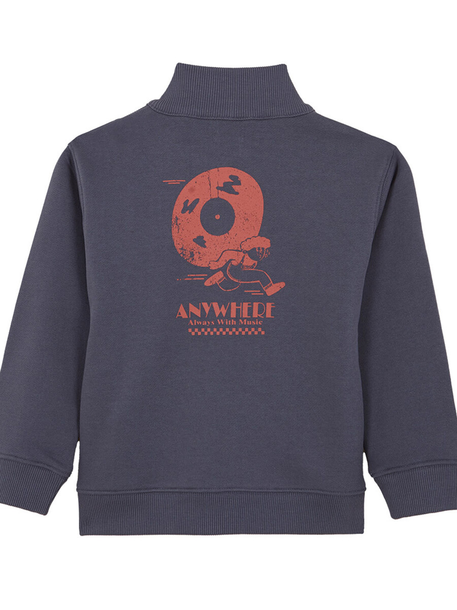 Sudadera Rayas Con Crema Azul Pato