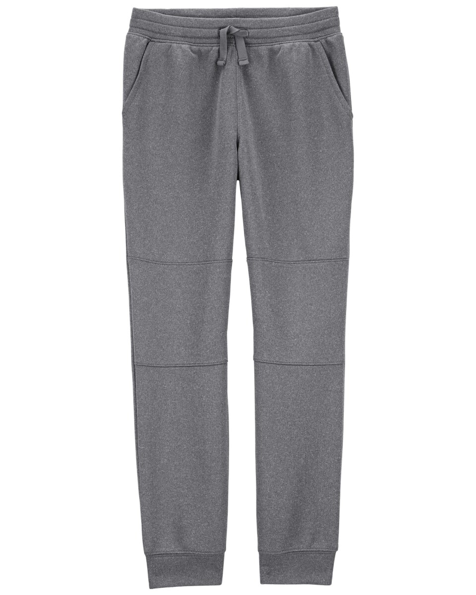 Pantalón deportivo de poliéster, gris. Talles 6-8 