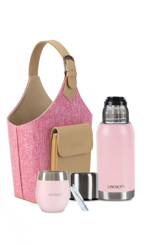 KIT MATERO NODES TELAR FUCSIA C/ ROSA PASTEL