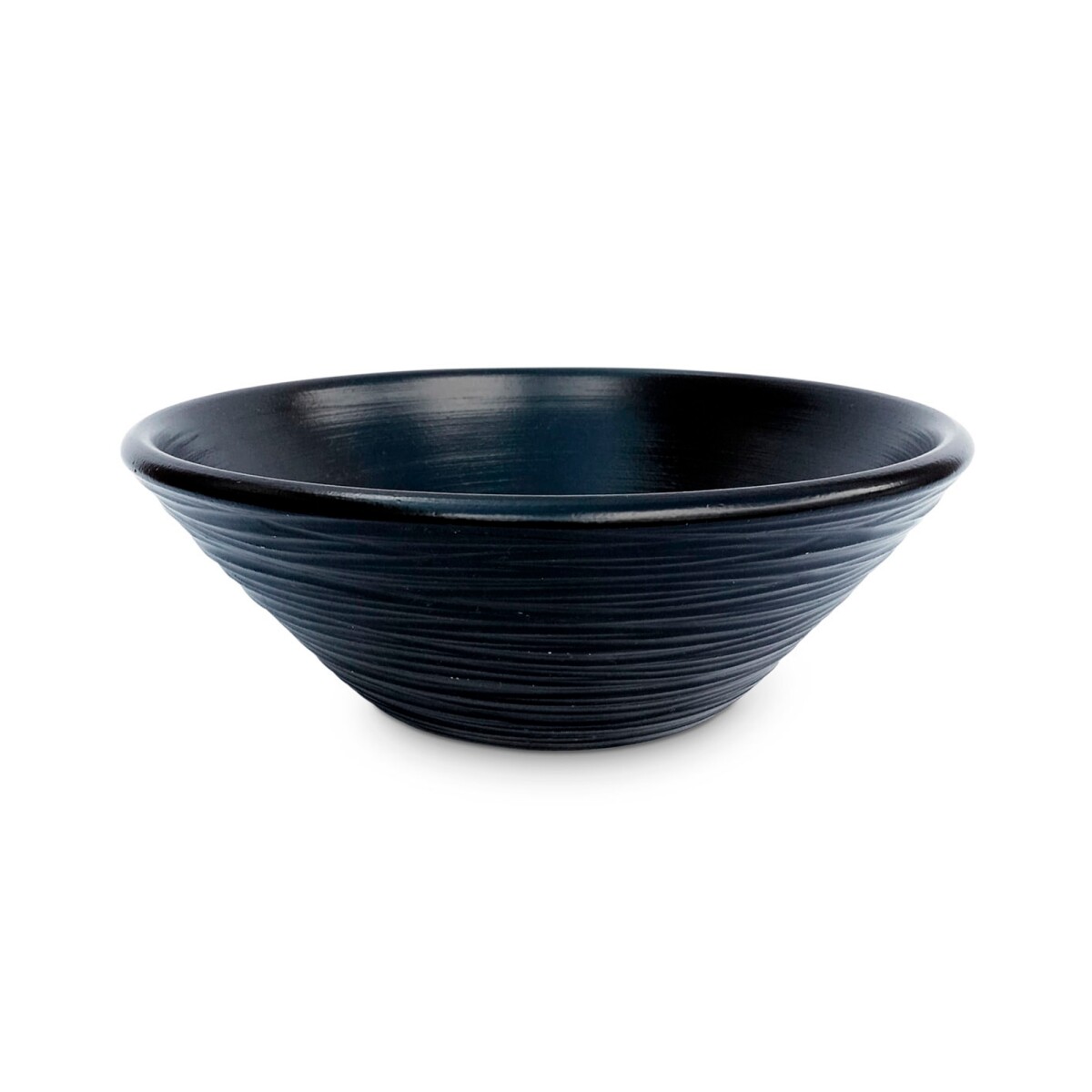 Bacha De Apoyo Eliptica Piedra Negra 13X35 Material Ceramica 