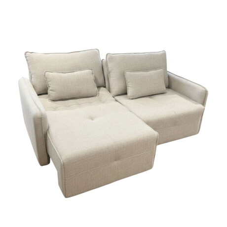 Sillon Cama Cline 3 Cuerpos Extensible Beige