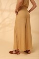 PANTALON WIDE DESFLECADO Beige