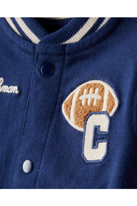 Set tres piezas de algodón, campera, pantalón y body Sin color