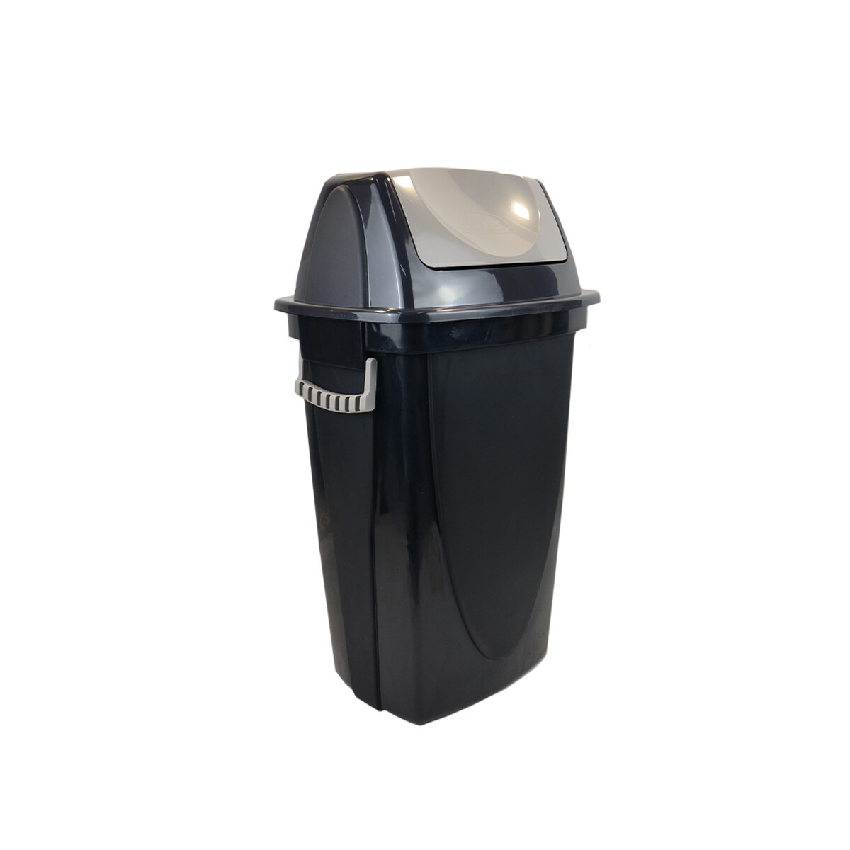 Tarro de residuos con tapa vaivén 45 lts Ecoblack - NEGRO 
