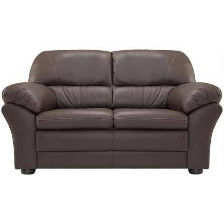 Sillon 2 cuerpos Cuero Natural Chocolate