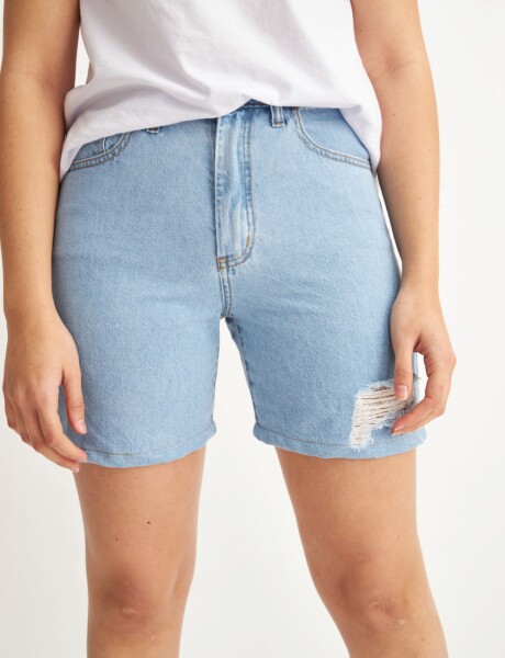 Short jean Piper Light Blue