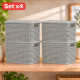 Set x4 Caja simil ratán 15 lts CAPPUCCINO