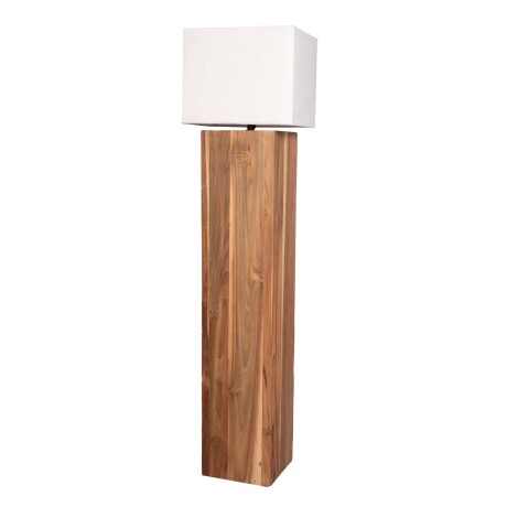 LÁMPARA DE PIE INDIE MADERA-DE-TECA NATURAL-BEIGE NATURAL