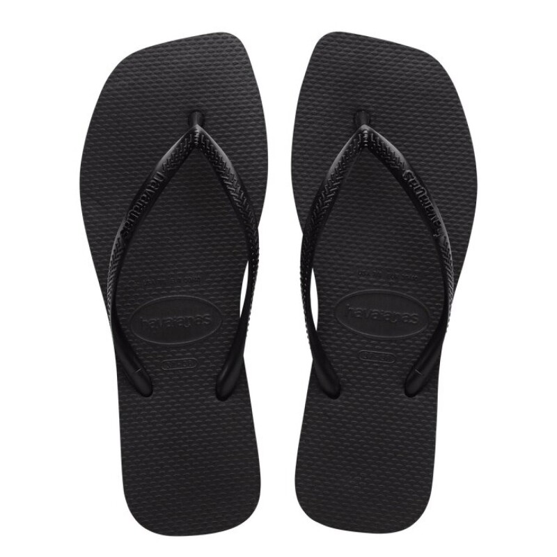 Sandalias de Mujer Havaianas Slime Square Negro