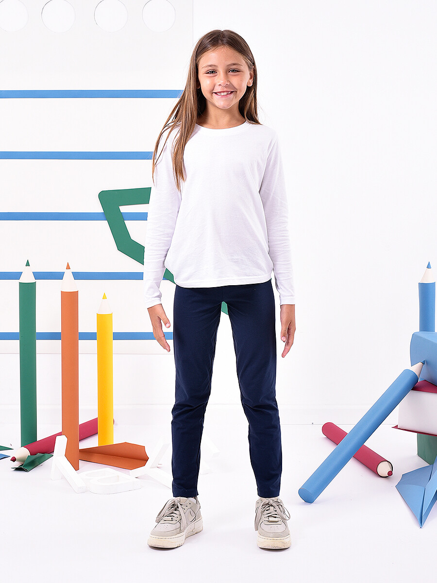 REMERA BASICA MANGA LARGA - BLANCO 