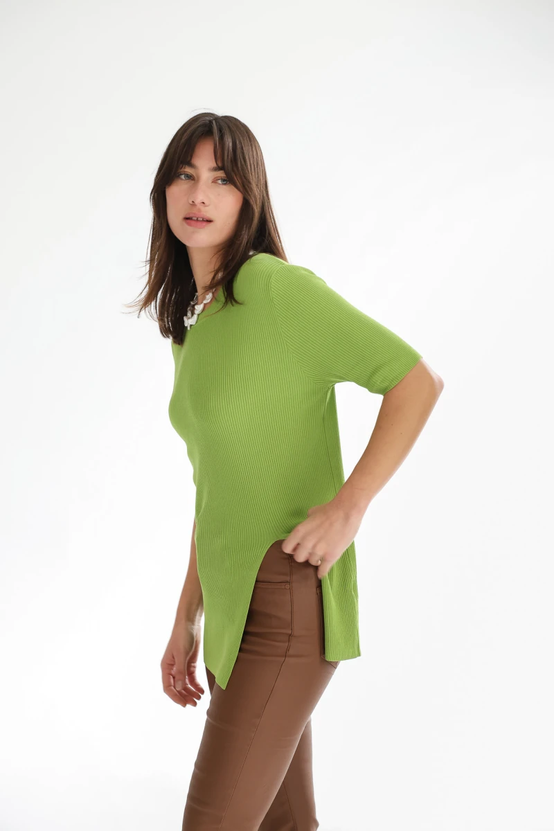 Tshirt Side verde talle unico