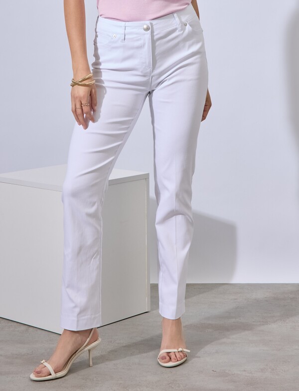 Pantalon Slim BLANCO