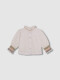 Blusa Con Smock Crudo