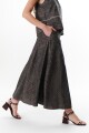 FALDA LINO RAYA NEGRO