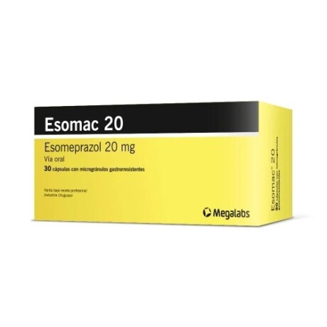 Esomeprazol Esomac 20 Via Oral 30 Cápsulas 001