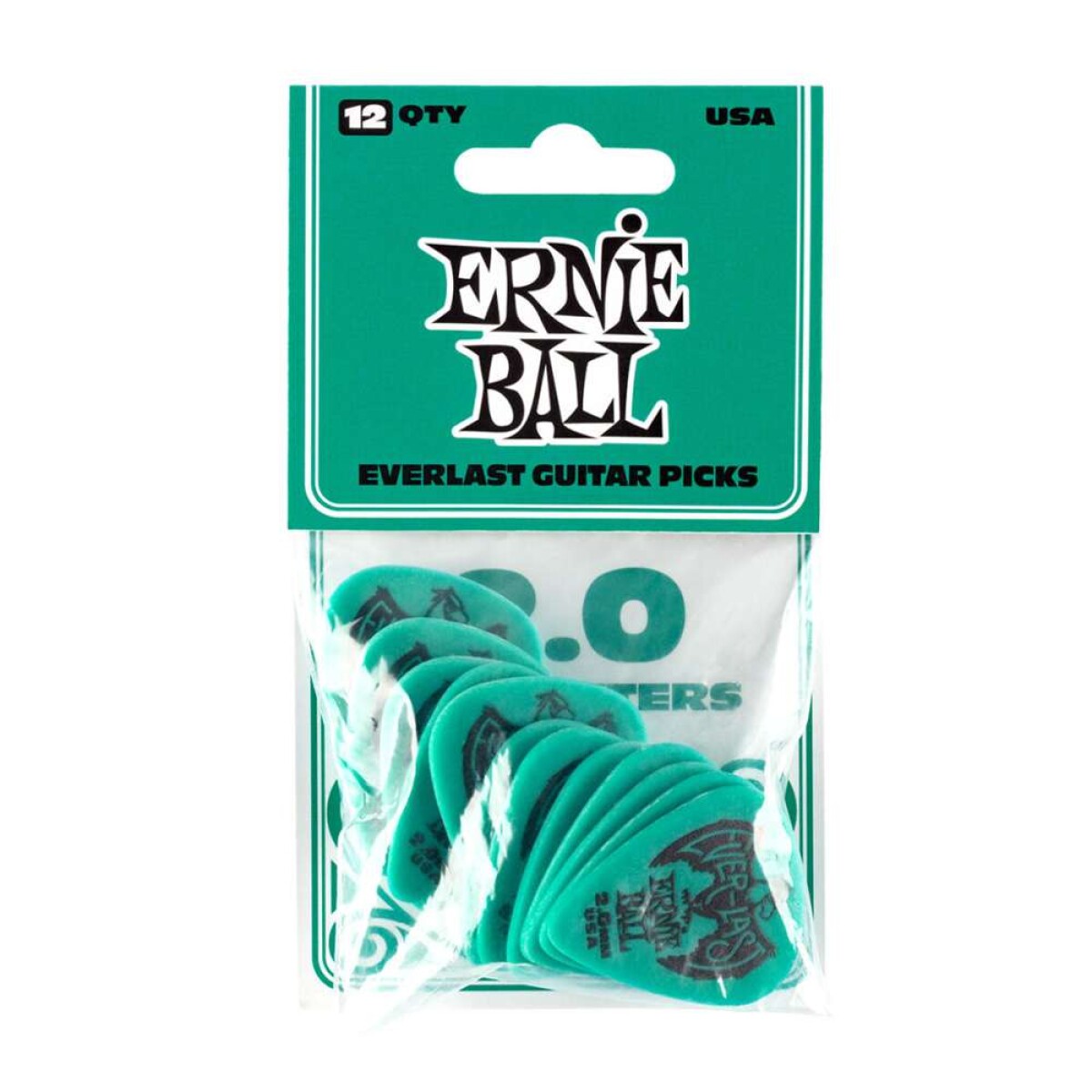 Pack Pua Guitarra Ernie Ball Everlast 2.0mm - 12pcs 