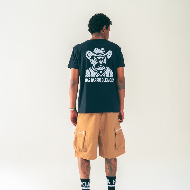 BERMUDA NYLON LOGO BEIGE