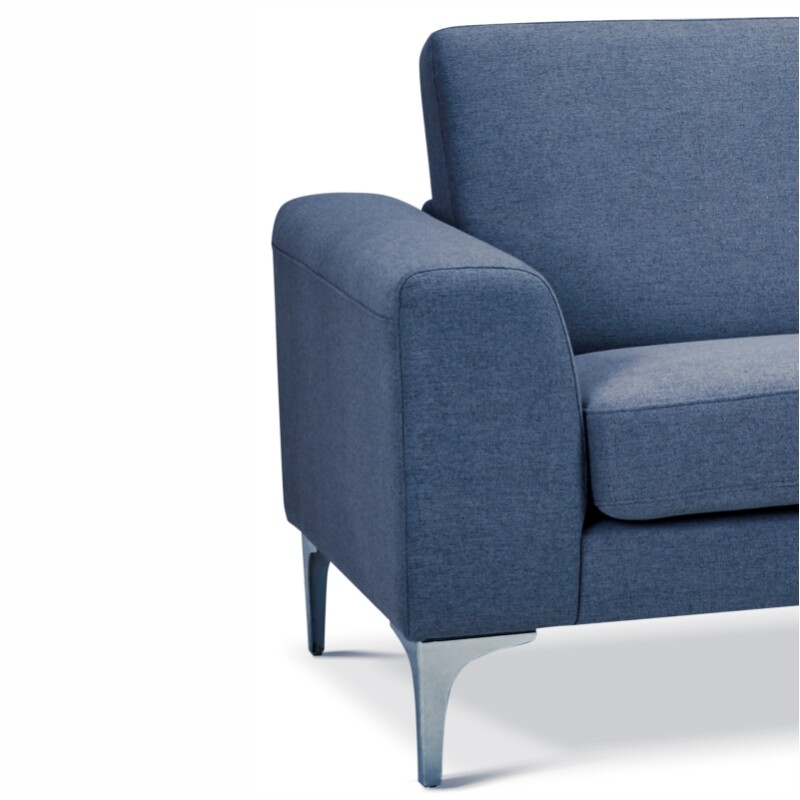 Sofá Modelo 810N3 3 cuerpos en Tela Azul