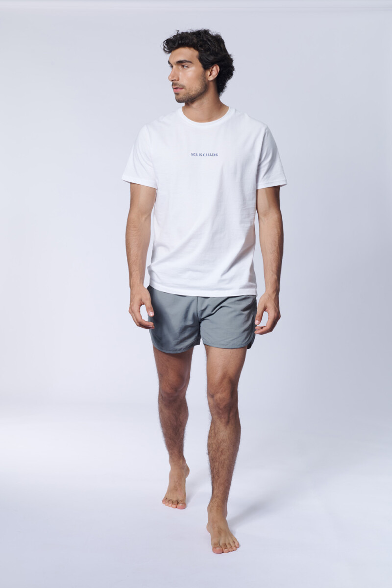 Short de baño runner Gris Claro