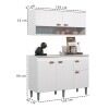 Conjunto Premium Bajo Mesada Con Mueble Aereo Blanco Conjunto Premium Bajo Mesada Con Mueble Aereo Blanco