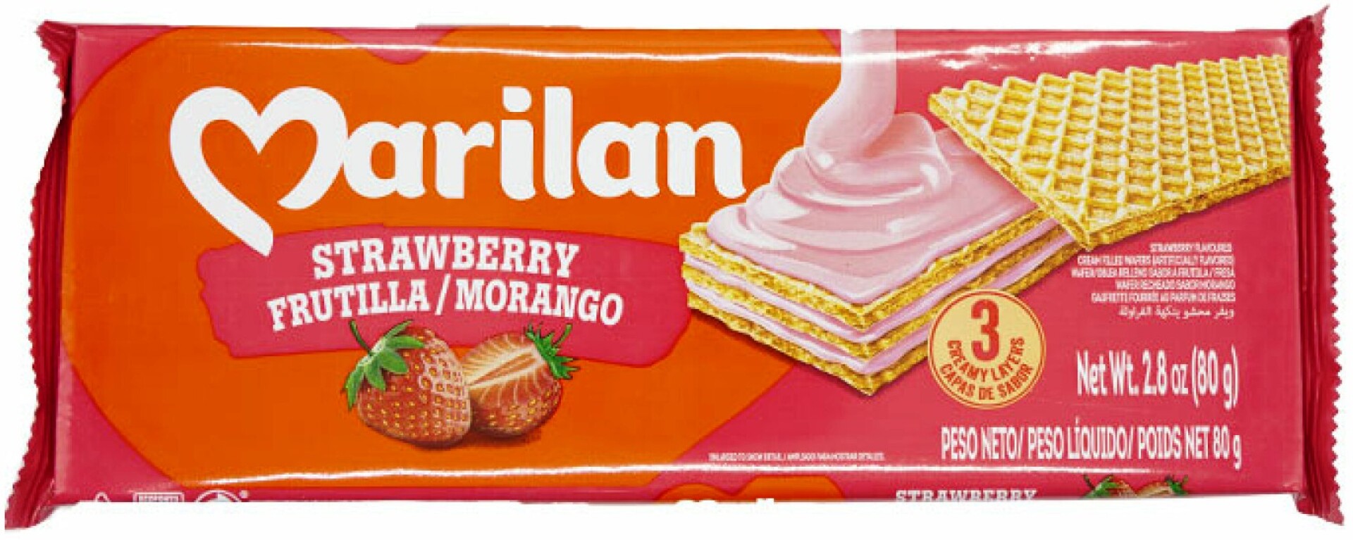 WAFFLE RELL MARILAN 70G FRUTILLA 