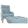 Poltrona Con Puff Nantes Azul Poltrona Con Puff Nantes Azul