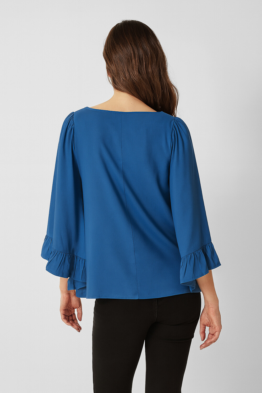 Blusa Mahrez Azul Grisaceo