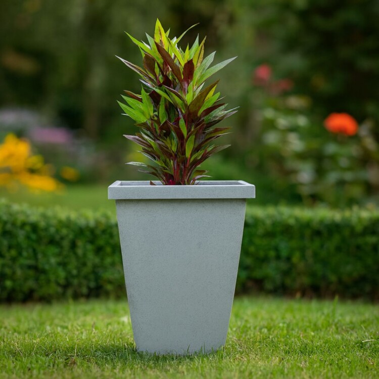 MACETA AZTECA PIRAMIDAL 31,5 LITROS GRIS MACETA AZTECA PIRAMIDAL 31,5 LITROS GRIS