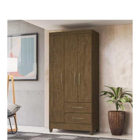 Ropero Lima 3 Puertas y 2 Cajones Castaño Ropero Lima 3 Puertas y 2 Cajones Castaño